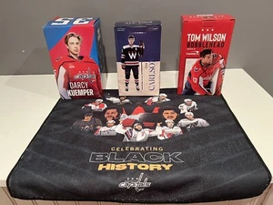 Washington Capitals Tom Wilson Darcy Kuemper John Carlson SGA Bobblehead Towel - Picture 1 of 9