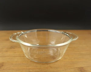Vintage Fire King 1 Cup Clear Bowl Wings Handles 8 oz Ovenware Baking Dish - Picture 1 of 5