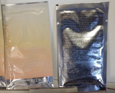 Acondicionador limpiador de lavado Redken Genius .5 fl oz 18 paquetes de muestra aprobado por la TSA Foto 1 de 4