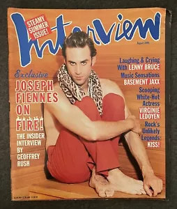 Vintage Andy Warhol’s Interview Magazine August 1999 Joseph Fiennes Lenny Prop - Picture 1 of 12