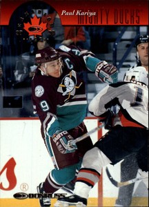 1997-98 Donruss Canadian Ice Anaheim Ducks Hockey Card #2 Paul Kariya