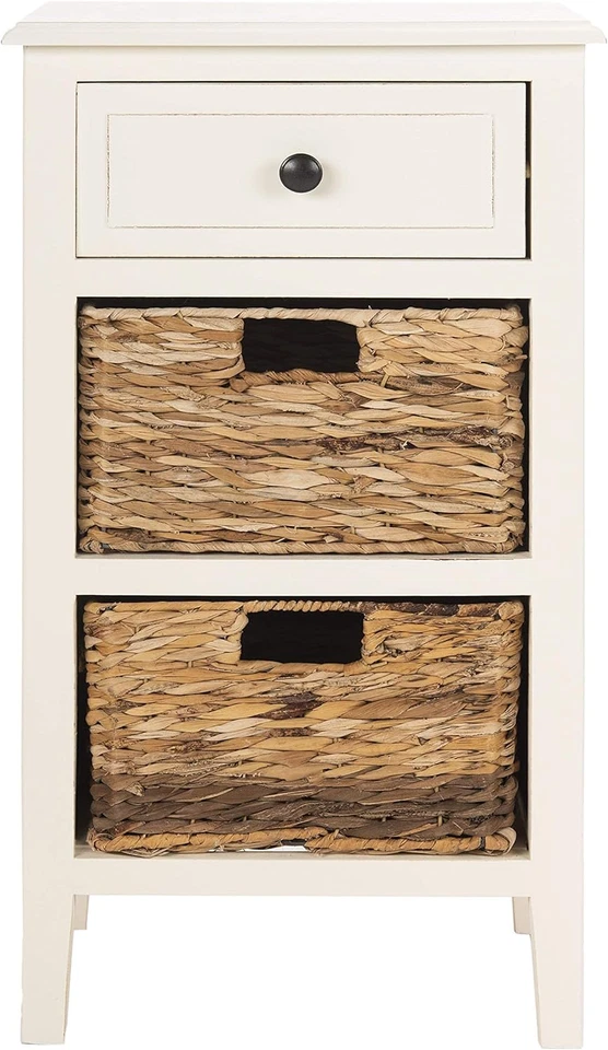 Cajón Everly Colección Hogar, Vintage Blanco 1 Cajón 2 Cestas Desmontables Laterales Foto 1 de 4