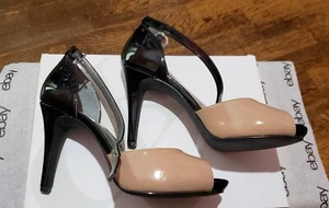 Style & Co SWIFTYBUFF Women US Size 7M Buff/Black Peep Toe Heels NWB W/Orig Box - Picture 1 of 5
