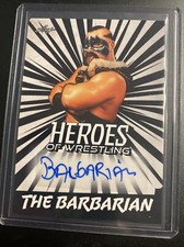 THE BARBARIAN AUTO 2023 Leaf Heroes of Wrestling Autograph White #BA-TB1 AUTO