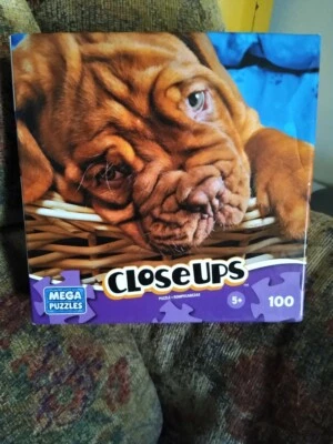 Mega Puzzles Closeups Mega Brands 100 Piece DOG BRAND NEW FACTORY SEALED BOX - Image 1 of 2