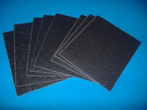 LOT OF EIGHT PIECE 1/4 SHEET ASSORTED EMERY CLOTH PALM SANDER PAPER - Picture 1 of 2