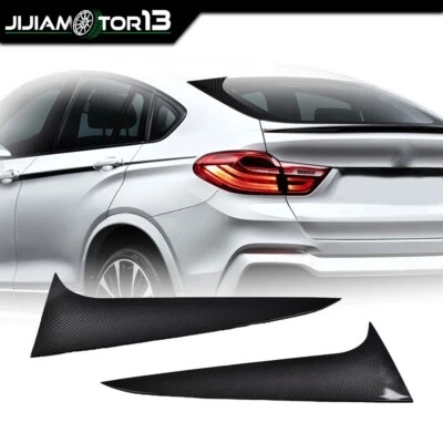 2x Rear Window Spoiler Side Wing Cover Set Black Fit For BMW X4 G02 2019-2021  - Image 1 of 4