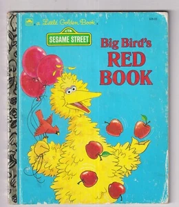 1993 Big Bird's Red Book #108-55 Little Golden Book (Hardcover: Sesame Street) - Imagen 1 de 1