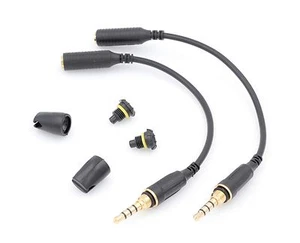 NEW 2-Pack Headphone Adapter Cable Lifeproof Fre Nuud Apple iPhone 4 4S 5 5S 5C - Picture 1 of 6