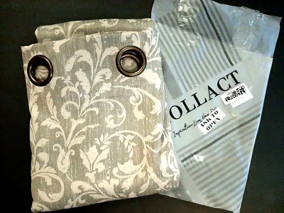 Painéis de cortina collact sálvia verde pergaminho estampado floral black out 50x84 #M20 - Imagem 1 de 3