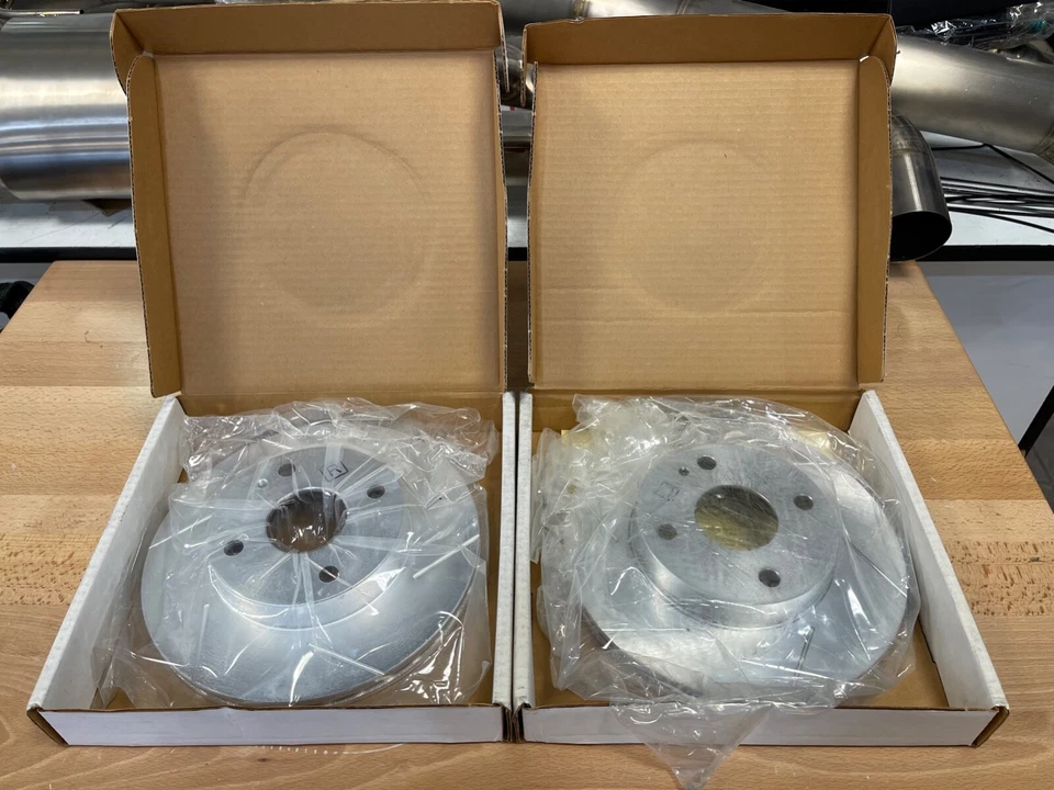 Power Slot Front Slotted Brake Rotor Set: 1989-1993 Mazda Miata - Image 1 of 2