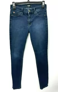 Hudson Jeans Womens 25 Regular Dark Wash Blue Skinny Stretch Denim Pants - Picture 1 of 7