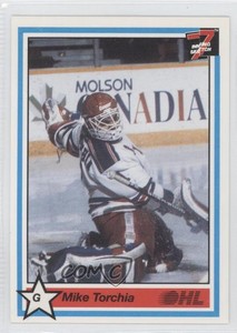 1990-91 7th Inning Sketch OHL Mike Torchia #244