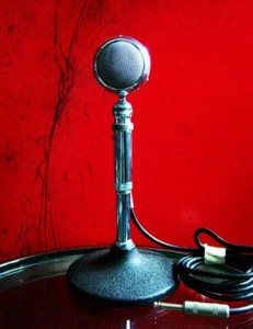 Vintage 1950's Astatic T-3 Crystal / Harp Microphone Hi Z Canadian Repair JT30 - Bild 1 von 14