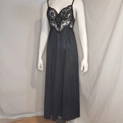 OLGA Camisón Negligee Corpiño de Encaje Mediano Negro 91360 Foto 1 de 4
