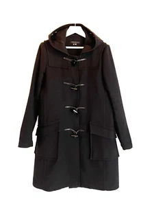 Theory Wool Duffle Coat, Women's, Black, Size M - Picture 1 of 6