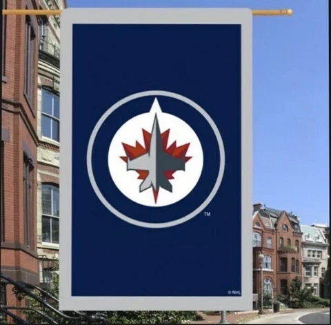 Winnipeg Jets 28" x 44" Applique Flag Cover