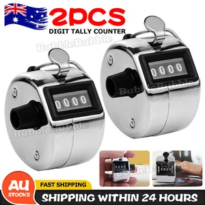4 Digit Tally Counter Hand Held Number Clicker Mechanical Manual Counting Click - Picture 1 of 9