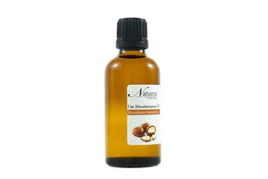 Macadamia-Öl bio kaltgepresst unraffiniert nativ 50ml Glas vegan Naturra Premium - Bild 1 von 13