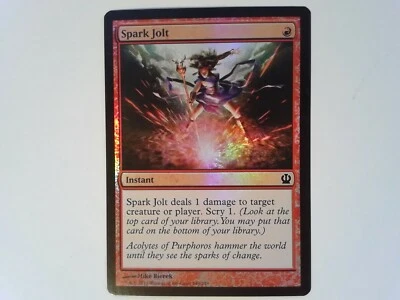 Foil Spark Jolt	 Theros - Magic the Gathering MTG Red - Image 1 of 2