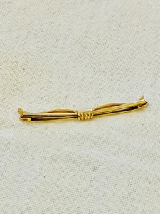 Barra de cuello con corbata Forstner firmada 1/20 12 quilates llena de oro amarillo  - Imagen 1 de 8