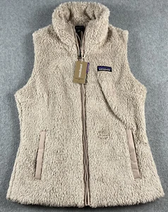 Patagonia Los Gatos gilet pile donna taglia small logo shroom taupe nuovo con etichetta NUOVO - Foto 1 di 10