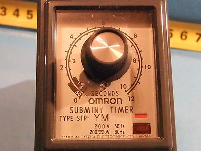 Omron STP-YM 10s 200VAC Subminy Timer - Image 1 of 4