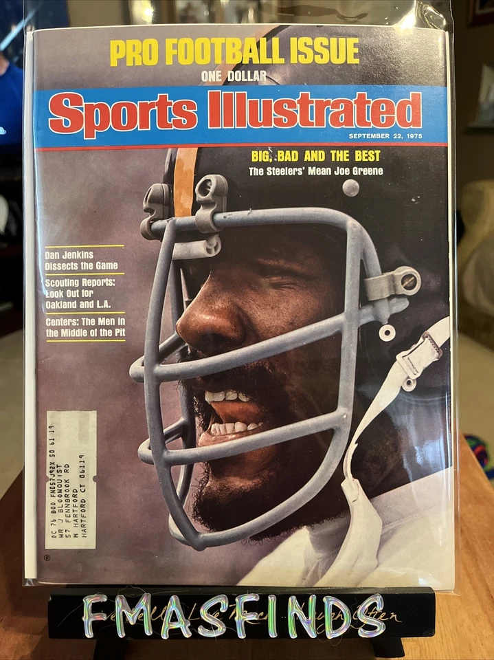 Z4 1975 MEAN JOE GREENE STEELERS Sports Illustrated SEPTEMBER 22 - Image 1 of 1