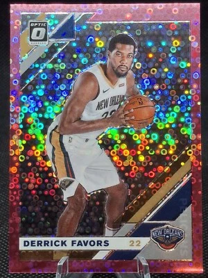Panini Donruss Optic Fastbreak Derrick Favors #33 Pink Disco Prizm/20 2019-20 Foto 1 de 2