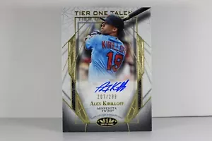2022 TOPPS AUTO TIER ONE TALENT /299 TWINS (GOLD) ALEX KIRILLOFF #T1TA-AK (BS1) - Picture 1 of 2