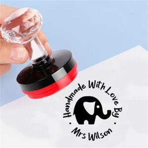 Custom Signature Self-Inking Stamp Elephant Stamp with Name Custom Name Stamper - Picture 1 of 10