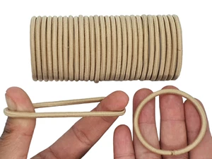 12 PIEZAS Bandas elásticas para el cabello beige sin enganches GROSOR 3 MM> A2THIBEI - Imagen 1 de 12