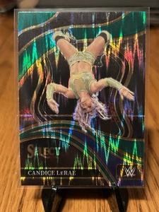 2024 Panini Select WWE WRESTLING RINGSIDE GREEN FLASH PRIZM CANDICE LERAE #280 - Foto 1 di 2