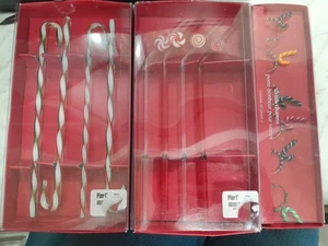 Pier 1 Christmas Drink Carms, Straws And Candy Cane Stirrers - Picture 1 of 5