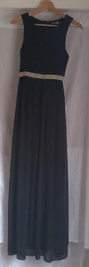 Black Gold Dress Size 10 - Picture 1 of 4