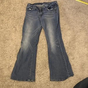 Levi's Signature Modern Boot Cut Whiskers Dark Wash Damen Blue Jeans Gr. 30/26 - Bild 1 von 9