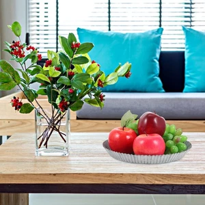  Deko Tablett Metall Serviertablett Vintage Snack -Servierschale Desserttabletts - Bild 1 von 12