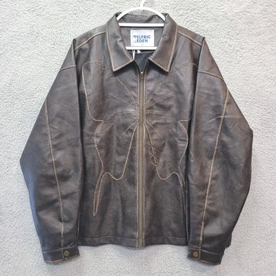 Размер большой новый с ярлыками Aelfric Eden искусственной кожи куртка бабочка - Изображение 1 из 4