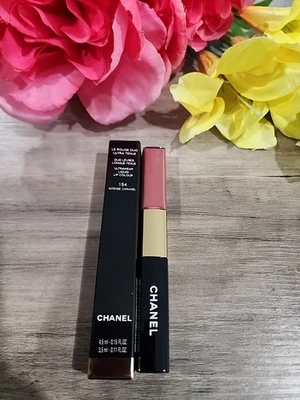 CHANEL LE ROUGE DUO 154 INTENSE CARAMEL TWO HEADS LIQUID LIP COLOUR  NEW - Image 1 of 4
