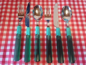 Tupperware * Junge Welle * 2 x Messer Gabel Löffel * Essbesteck * Besteck 18/10 - Bild 1 von 10