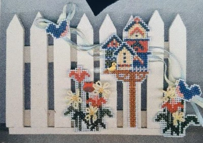 New Mill Hill Pixie Picket MAY NESTING KIT Cross Stitch Pattern Chart - Image 1 of 4