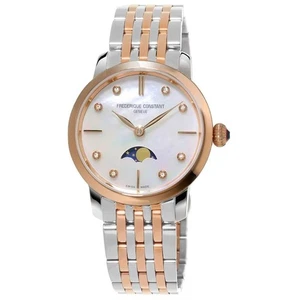 Frederique Constant Analogue Slimline Moonphase Women's Watch FC-206MPWD1S2B - Picture 1 of 1