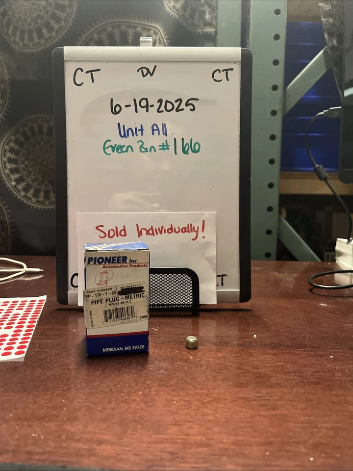Plugue de tubulação PIONEER #PP-170 vendido individualmente - Imagem 1 de 1