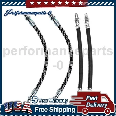 Front Inner Front Outer Brake Hydraulic Hose for Dodge 2000 GTX 1990-1990 - Image 1 of 4