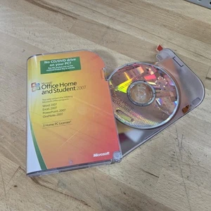 Microsoft MS Office 2007 Home & Student GENUINE Disc W/ Product Key - Picture 1 of 5