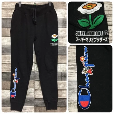 Pantalones deportivos Champion tejido inverso Super Mario Bros para hombre M negros Foto 1 de 4