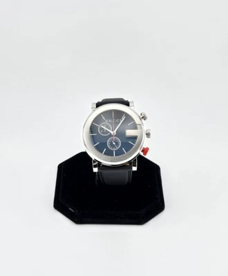 Gucci G-Chrono Men's Black Dial Black Leather Strap Watch - YA101361 - Image 1 of 4