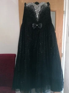 Unbranded Women's Dress Black Sequins And Jewelled Party/occasion/prom Size 24?? - Picture 1 of 8