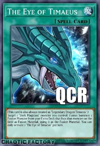 YUGIOH RA04-EN192 The Eye of Timaeus Quarter Century Secret Rare 1st Edition NM - Picture 1 of 1