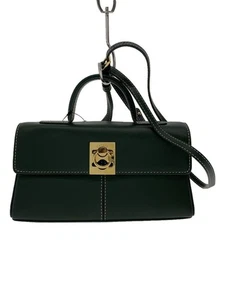 CAFUNE Bolso de Hombro Cuero Verde Usado - Imagen 1 de 6
